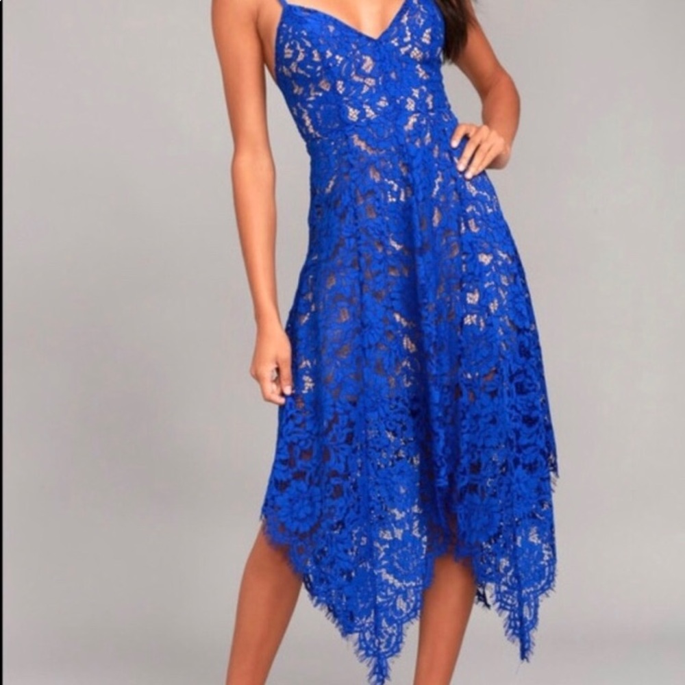 Lulu’s Blue Lace Dress